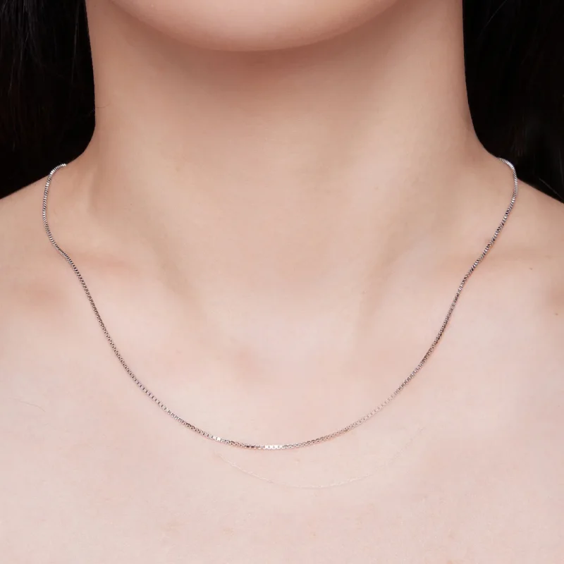 (zdjęcie do) Pandora Style 0.8 Boxchain Basics Chain Necklace - SCA024 - Wyświetl 4