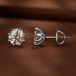 Pandora Style 1 Karatowe Kolczyki Sztyfty z Moissanitem - MSE019-L