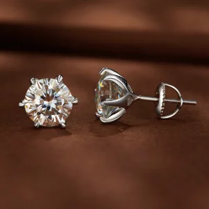 Pandora Style 2 Karatowe Kolczyki z Moissanitem - MSE021-L