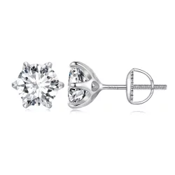 Pandora Style 2 Karatowe Kolczyki z Moissanitem - MSE021-L
