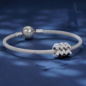 Pandora Style Aquarius Lucky Zodiac Charm - SCC2516-12