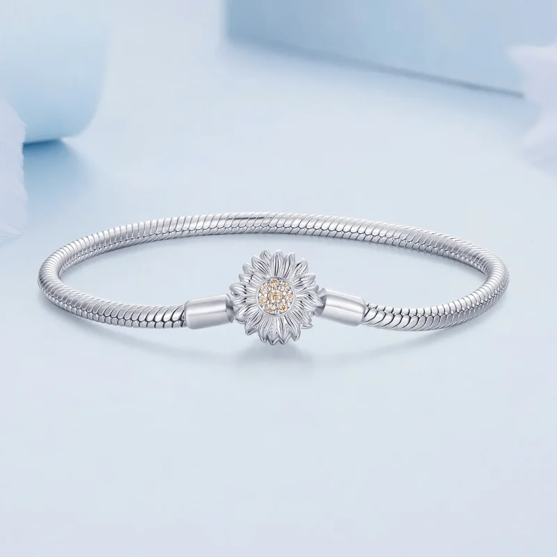 (zdjęcie do) Pandora Style Bransoletka Łańcuszek Sunflower Basics - BSB123 - Wyświetl 2