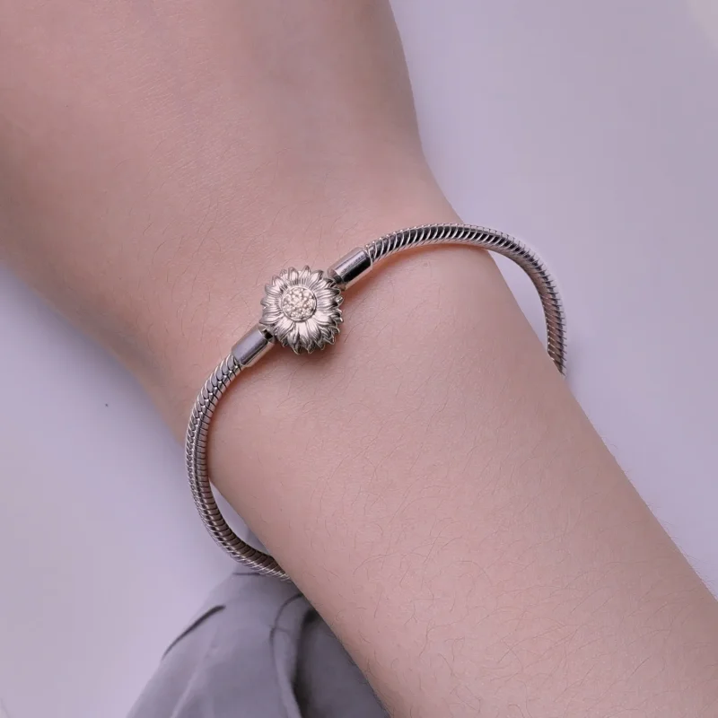 (zdjęcie do) Pandora Style Bransoletka Łańcuszek Sunflower Basics - BSB123 - Wyświetl 5