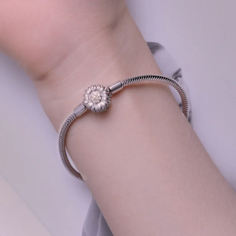(zdjęcie do) Pandora Style Bransoletka Łańcuszek Sunflower Basics - BSB123 - Wyświetl 6