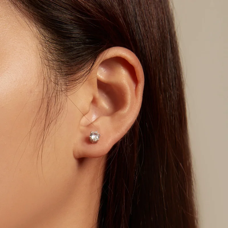 (zdjęcie do) Pandora Style Błyszczące Kolczyki ze Zirconem - BSE615-5L - Wyświetl 2