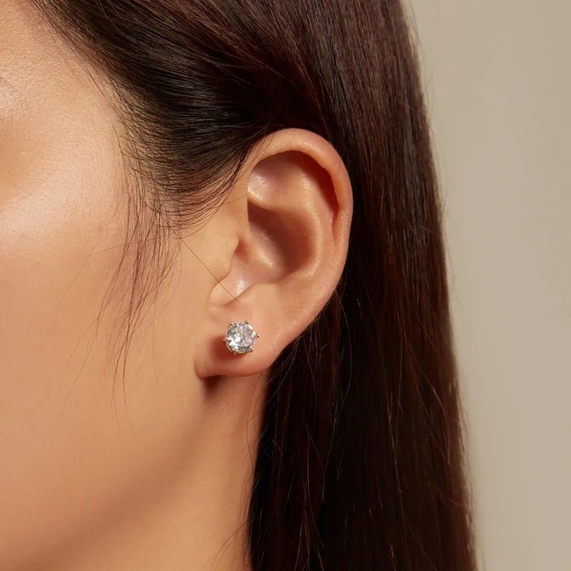 (zdjęcie do) Pandora Style Błyszczące Kolczyki ze Zirkonem - BSE615-7L - Wyświetl 2