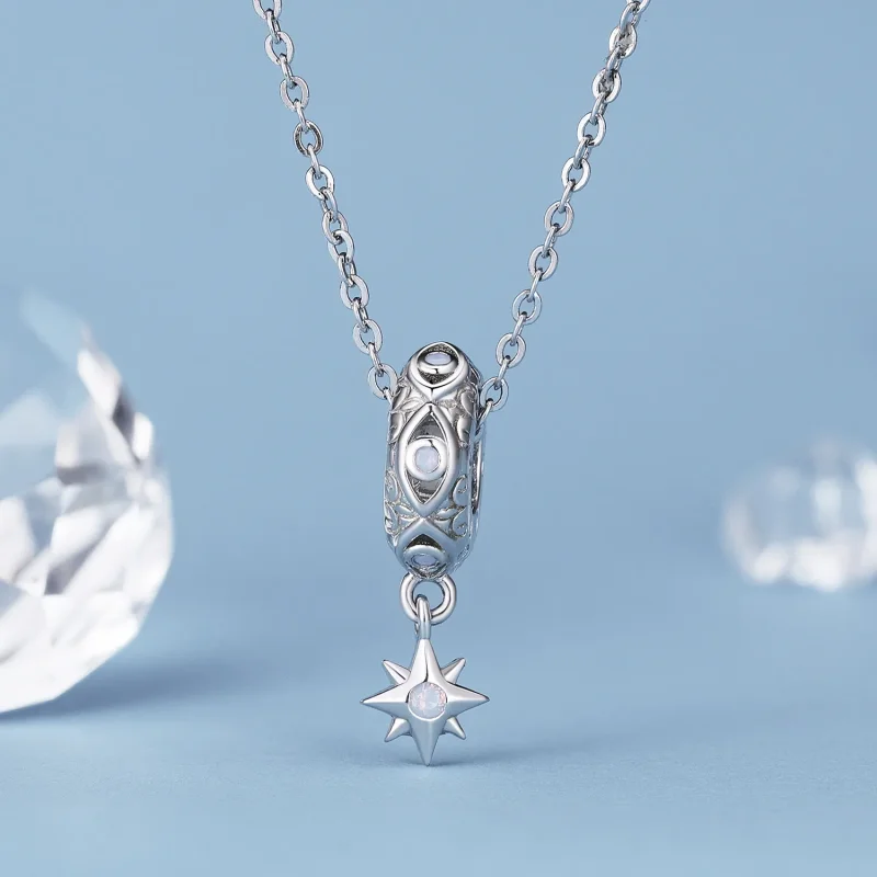 (zdjęcie do) Pandora Style Charm ze spacji w kształcie diabelskiego oka i gwiazdy - BSC857 - Wyświetl 2