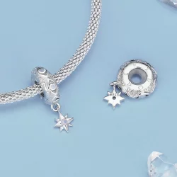 Pandora Style Charm ze spacji w kształcie diabelskiego oka i gwiazdy - BSC857