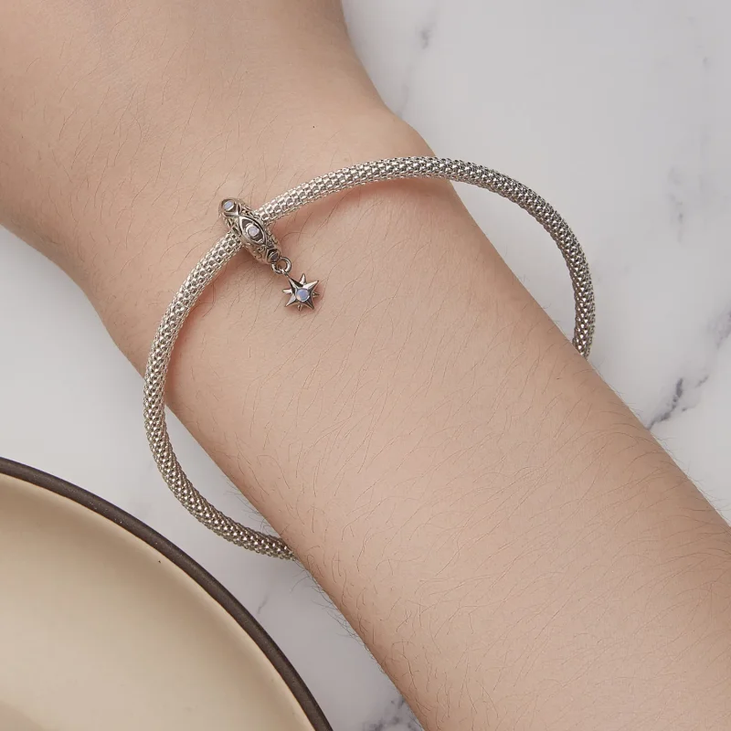 (zdjęcie do) Pandora Style Charm ze spacji w kształcie diabelskiego oka i gwiazdy - BSC857 - Wyświetl 5