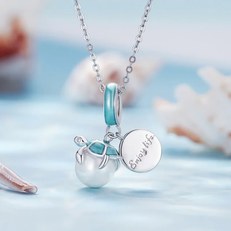 (zdjęcie do) Pandora Style Ciesz się życiem żółwi morskich zawieszka - SCC2506 - Wyświetl 2
