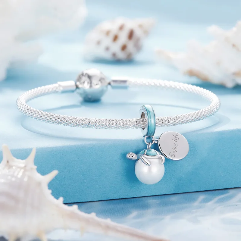 (zdjęcie do) Pandora Style Ciesz się życiem żółwi morskich zawieszka - SCC2506 - Wyświetl 3