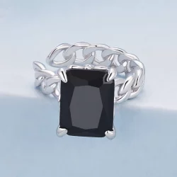 Pandora Style Czarna Klips na ucho z cyrkoniami - BSE847