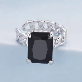 Pandora Style Czarna Klips na ucho z cyrkoniami - BSE847