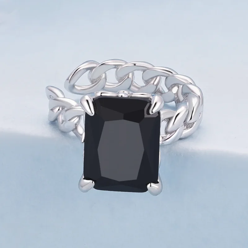 (zdjęcie do) Pandora Style Czarna Klips na ucho z cyrkoniami - BSE847 - Wyświetl 2