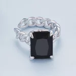 Pandora Style Czarna Klips na ucho z cyrkoniami - BSE847