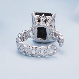 Pandora Style Czarna Klips na ucho z cyrkoniami - BSE847