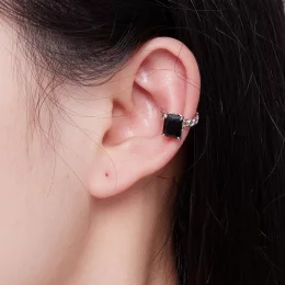 Pandora Style Czarna Klips na ucho z cyrkoniami - BSE847