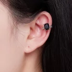 Pandora Style Czarna Klips na ucho z cyrkoniami - BSE847