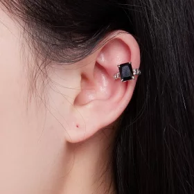 Pandora Style Czarna Klips na ucho z cyrkoniami - BSE847