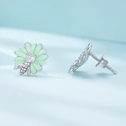 Pandora Style Daisy Bee Kolczyki sztyfty - SCE1598