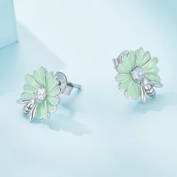 Pandora Style Daisy Bee Kolczyki sztyfty - SCE1598