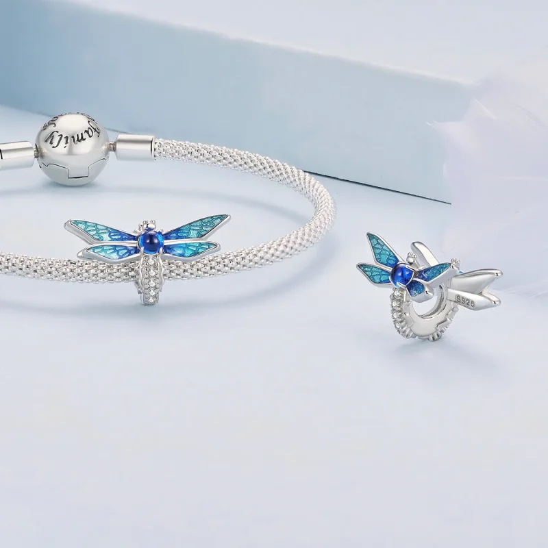 (zdjęcie do) Pandora Style Delikatna zawieszka w kształcie ważki - BSC859 - Wyświetl 4