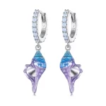 Pandora Style Dream Conch Hoops Earrings - BSE841