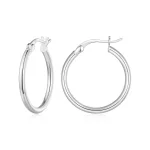 Pandora Style Duże Okrągłe Kolczyki Hoops - SCE1608-L