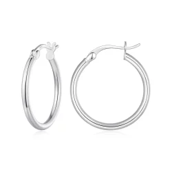 Pandora Style Duże Okrągłe Kolczyki Hoops - SCE1608-L