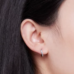 Pandora Style Fala Kolczyki Hoops - SCE1593