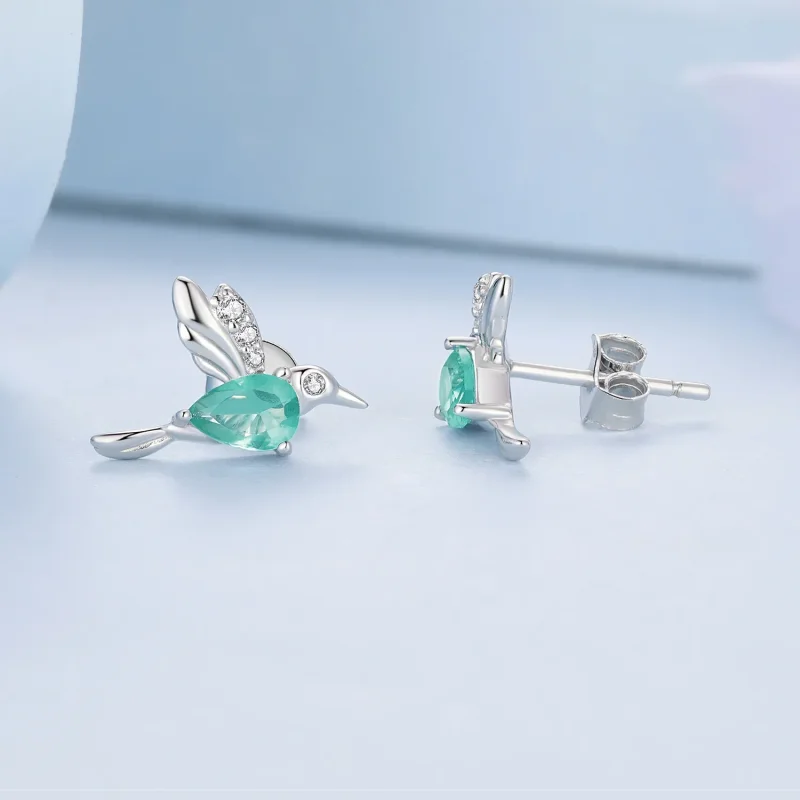 (zdjęcie do) Pandora Style Kolczyki Stud z Kolibrem - BSE849 - Wyświetl 3