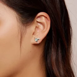 Pandora Style Kolczyki Stud z Kolibrem - BSE849