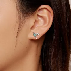 Pandora Style Kolczyki Stud z Kolibrem - BSE849