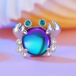 Pandora Style Kolorowy Wisiorek Kraba - BSC848