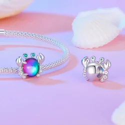 Pandora Style Kolorowy Wisiorek Kraba - BSC848