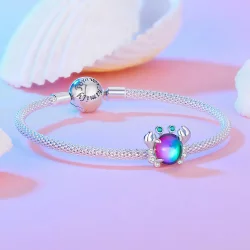 Pandora Style Kolorowy Wisiorek Kraba - BSC848