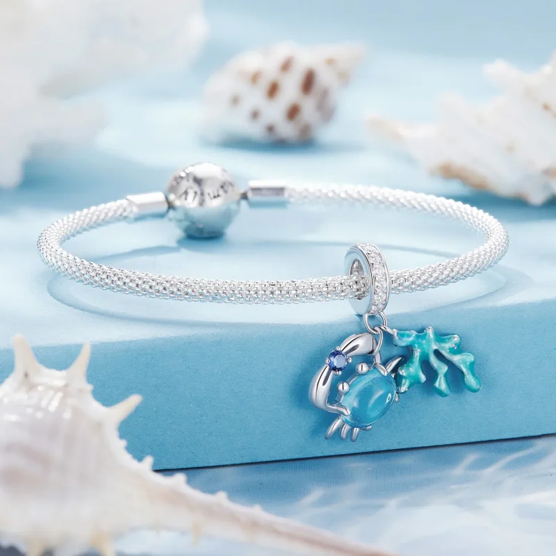 (zdjęcie do) Pandora Style Krab Wodorosty Wisiorek Charm - SCC2505 - Wyświetl 3