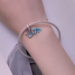 Pandora Style Krab Wodorosty Wisiorek Charm - SCC2505