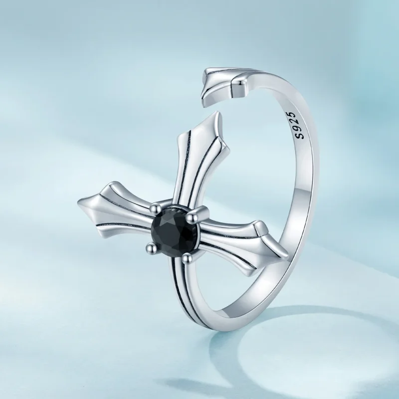 (zdjęcie do) Pandora Style Krzyżowy Otwarty Pierścionek - SCR939 - Wyświetl 2