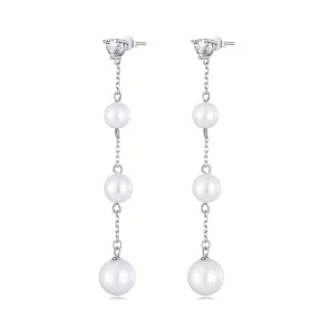 Pandora Style Kwastka Bead Dangle Kolczyki - SCE1601