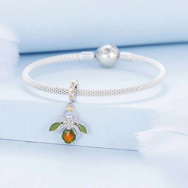 (zdjęcie do) Pandora Style Lemon Bee Pendant Charm - BSC882 - Wyświetl 3