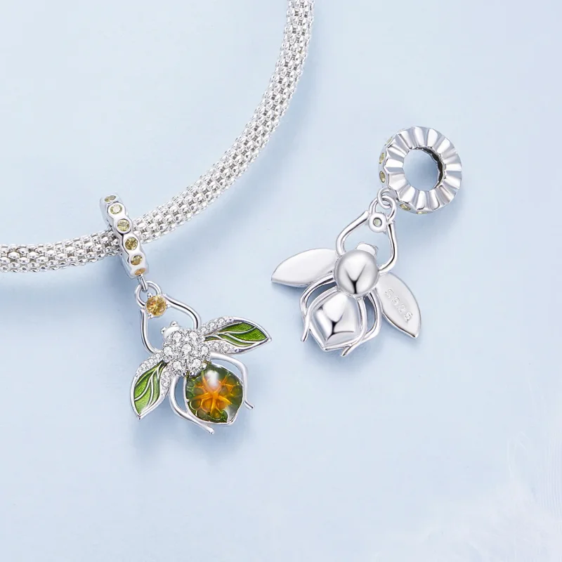 (zdjęcie do) Pandora Style Lemon Bee Pendant Charm - BSC882 - Wyświetl 4