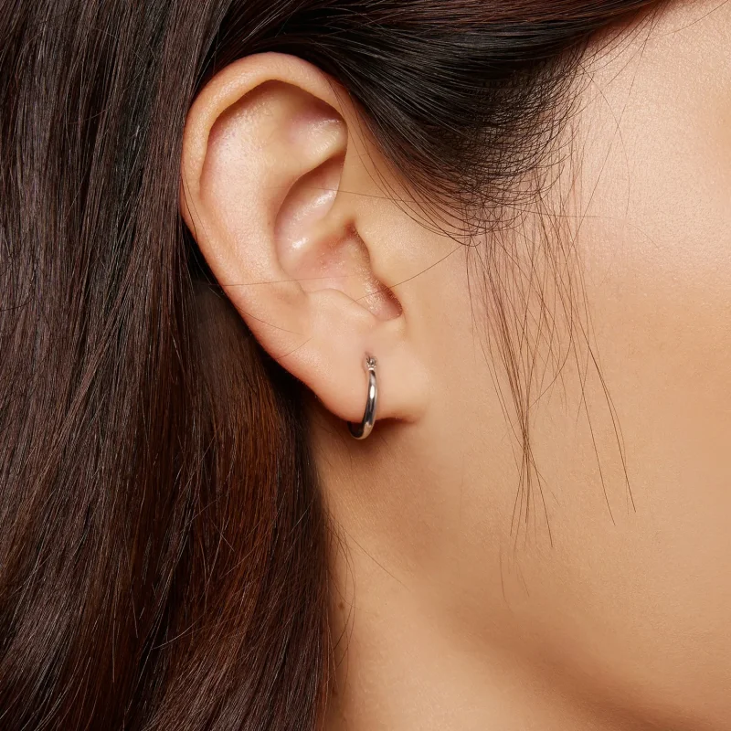 (zdjęcie do) Pandora Style Małe kolczyki w kształcie okręgu - SCE1608-S - Wyświetl 2