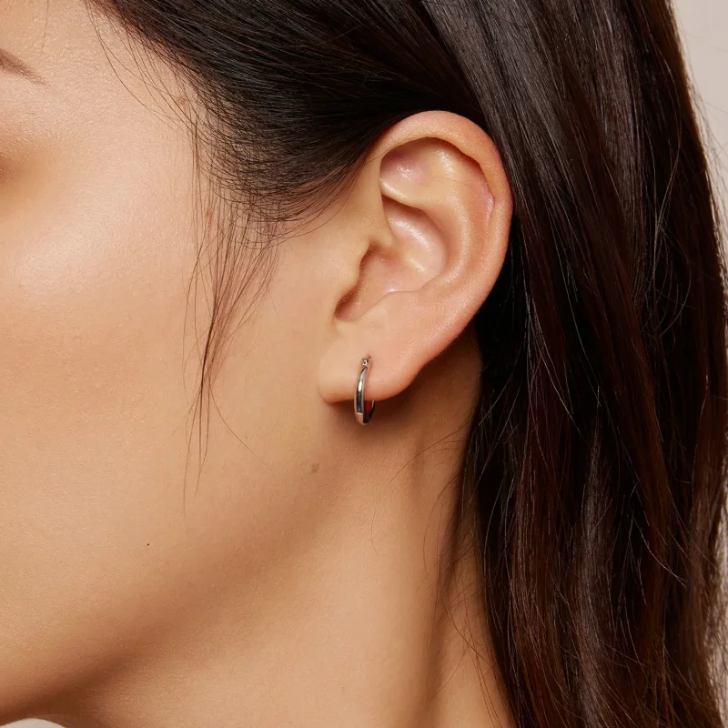 (zdjęcie do) Pandora Style Małe kolczyki w kształcie okręgu - SCE1608-S - Wyświetl 4