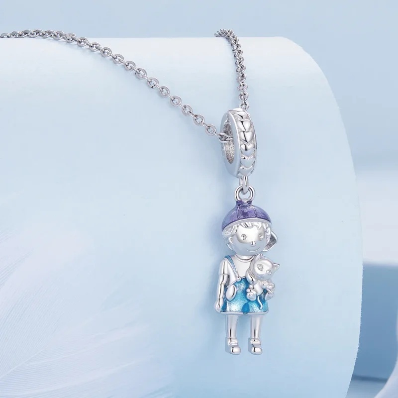 (zdjęcie do) Pandora Style Mały Chłopiec Wisiorek Charm - BSC877 - Wyświetl 2