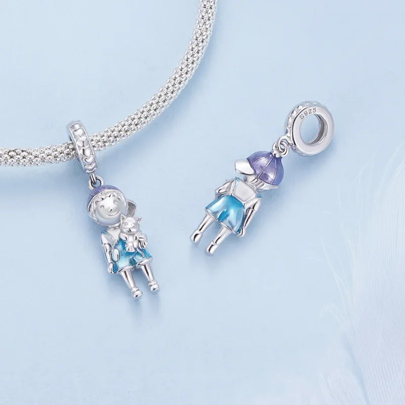 (zdjęcie do) Pandora Style Mały Chłopiec Wisiorek Charm - BSC877 - Wyświetl 4