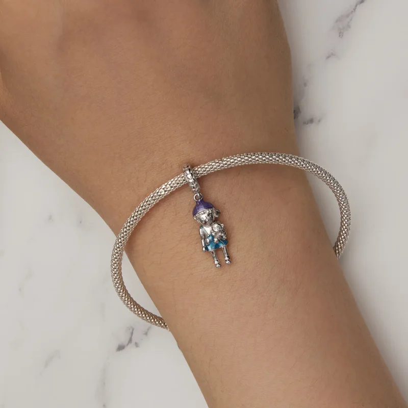 (zdjęcie do) Pandora Style Mały Chłopiec Wisiorek Charm - BSC877 - Wyświetl 6