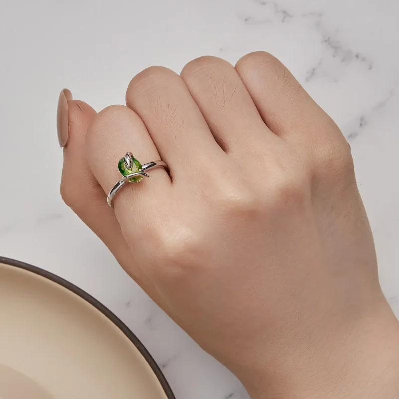 (zdjęcie do) Pandora Style Mały Wąż Otwarty Pierścionek - BSR431 - Wyświetl 5