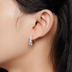 Pandora Style Moissanite Hoops Earrings - MSE023