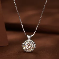 Pandora Style Naszyjnik z 1 karatowym Moissanite - MSN013